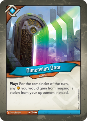 Dimension Door, a KeyForge card illustrated by Gong Studios