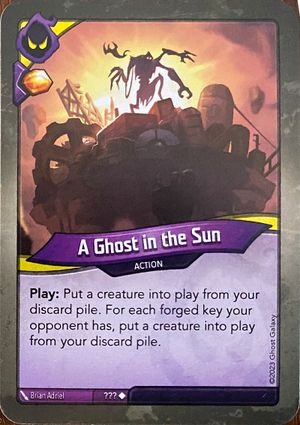 A Ghost in the Sun, a KeyForge card illustrated by Brian Adriel